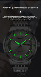 Fully Automatic Non Mechanical Men's Watch Men's Hollowed Out Waterproof Tide Glow in The Dark Dual Calendar